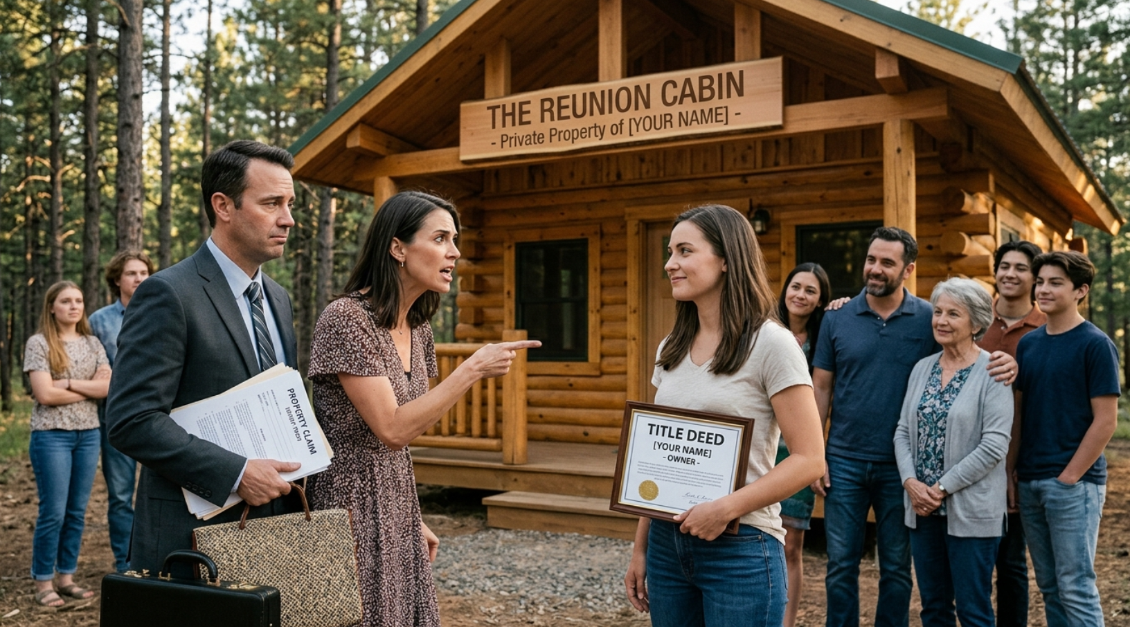 My Sister Erased My Name From the Family Reunion—Then Showed Up With a Lawyer to Take My Secret Mountain Cabin