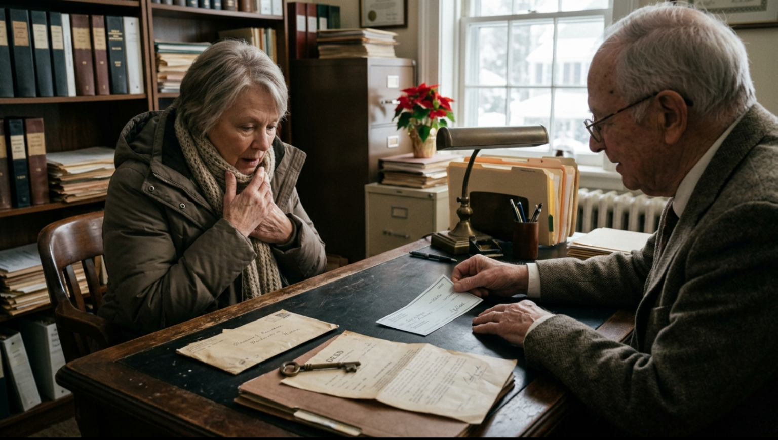 My Son Abandoned Me on Christmas—Then I Found My Late Husband’s Secret Cabin, a Forged Check, and the Family Secret That Changed Everything