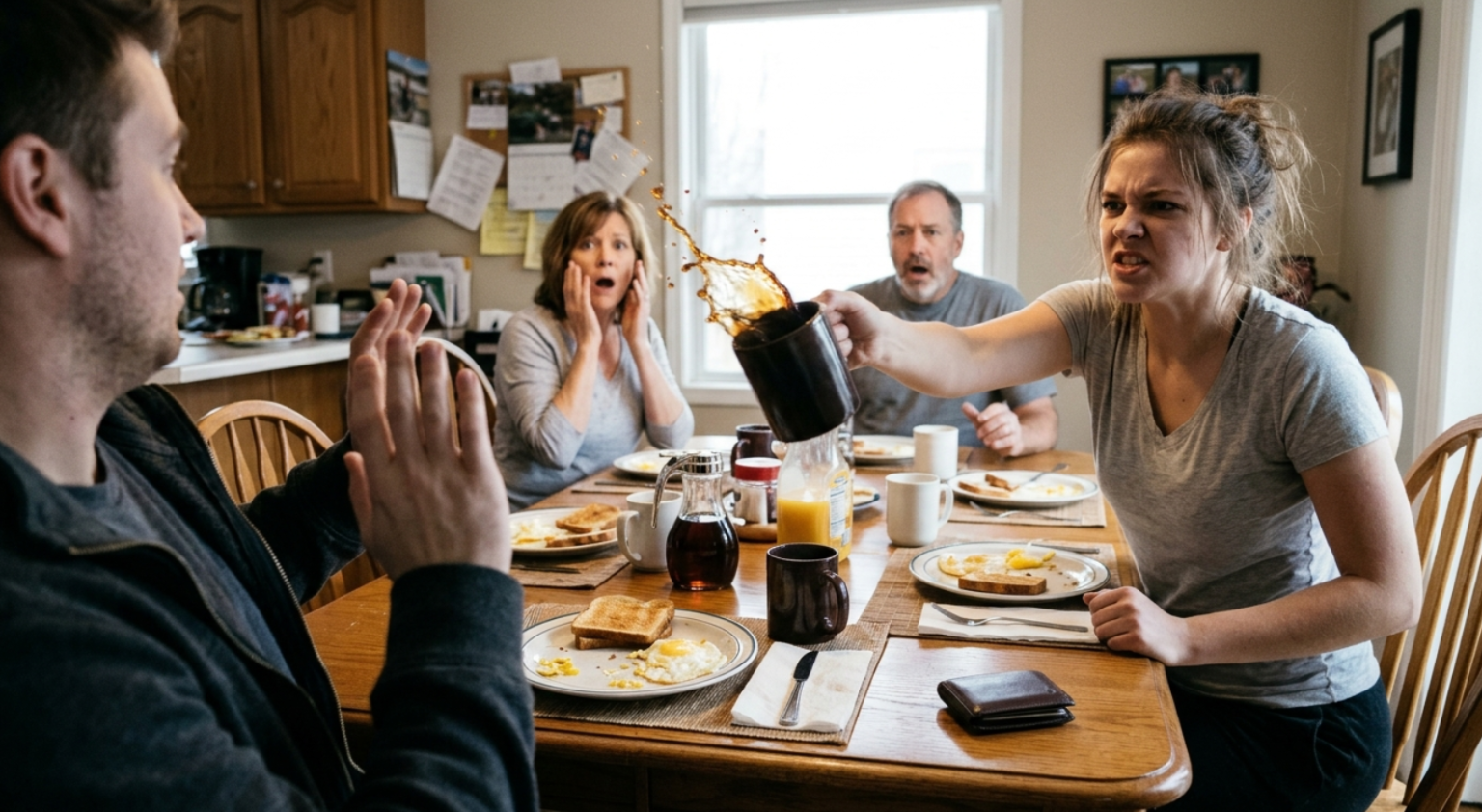 My Sister Threw Hot Coffee in My Face When I Refused to Give Her My Credit Card—Six Weeks Later, the Bank Exposed the Truth, and My Family Finally Learned That Love Doesn’t Mean Unlimited Forgiveness.