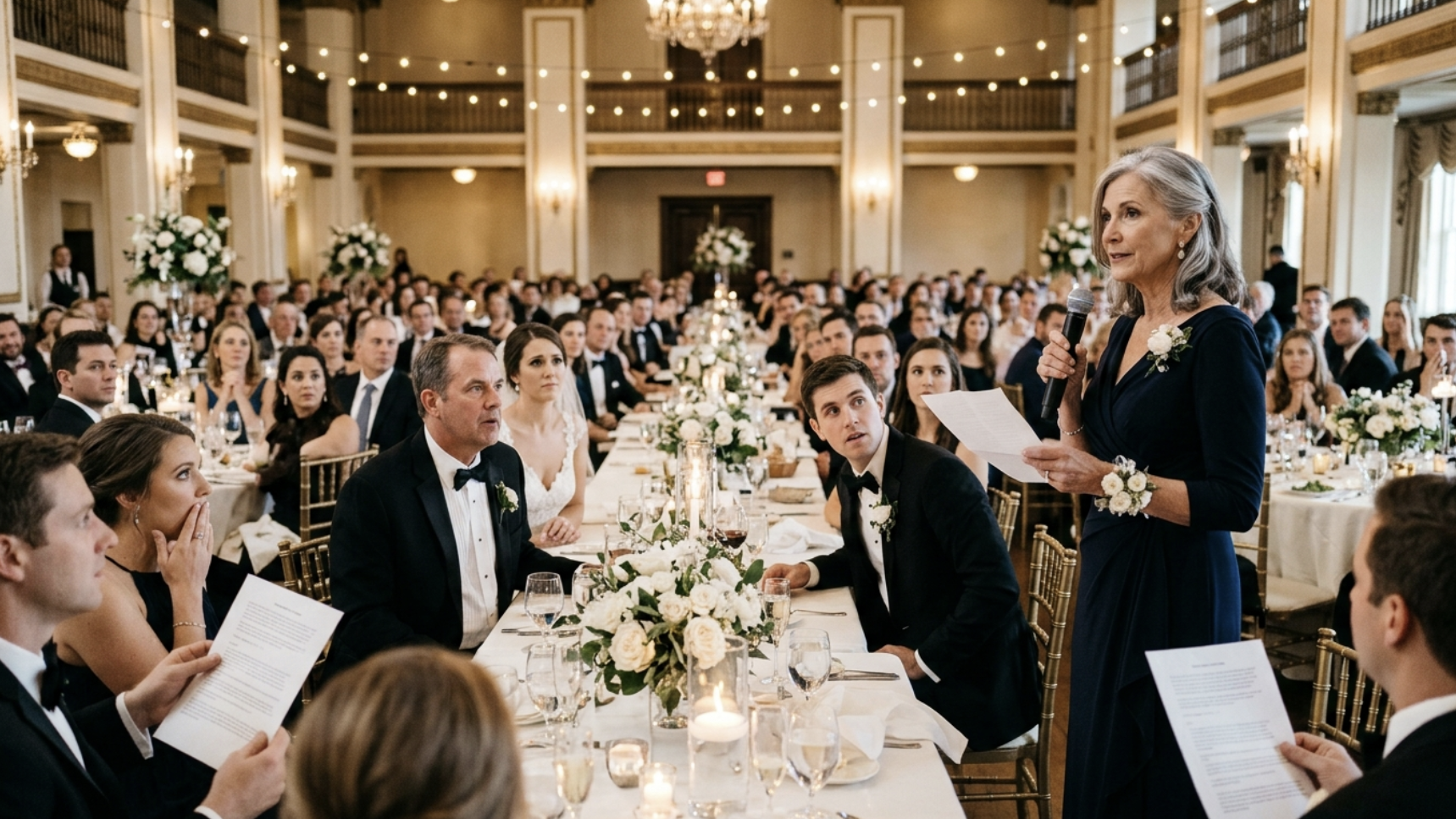 They Thought I Was Too Old to Understand Their Language—Until I Exposed Their Wedding Scam in Front of 140 Guests