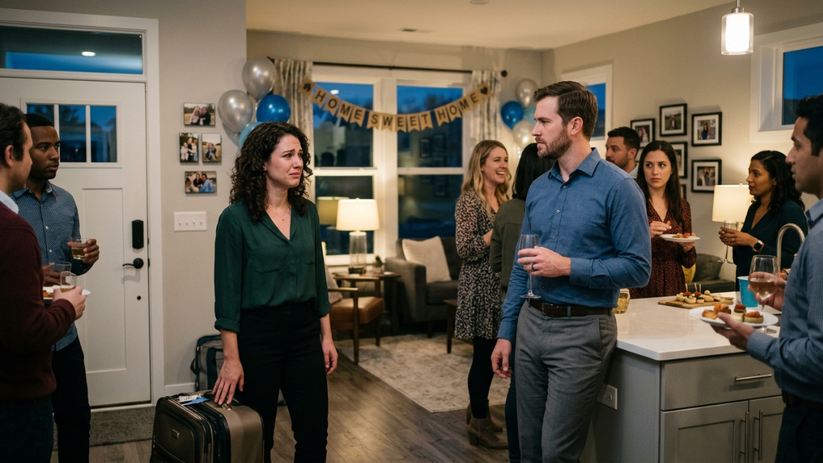 My Husband Chose His Ex Over Me at Our Housewarming—He Never Expected What Happened Next